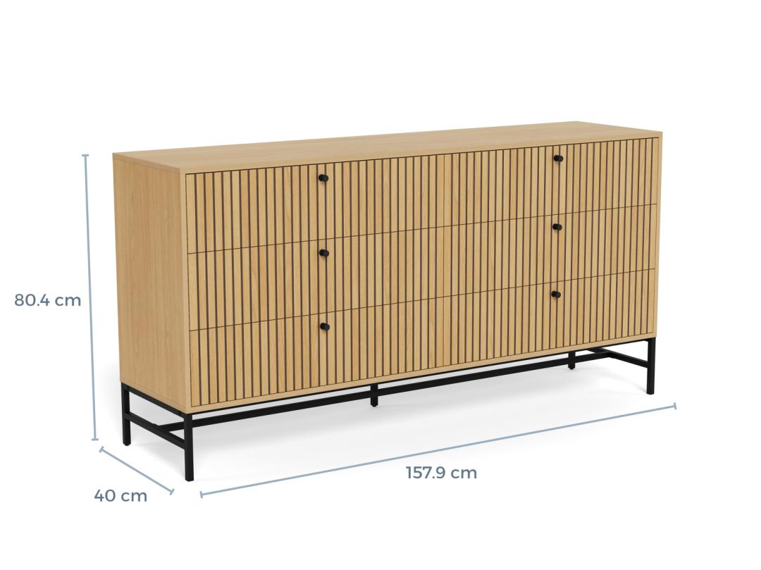 Ladekast Rontes Naturel 157,9 cm - Afbeelding 9