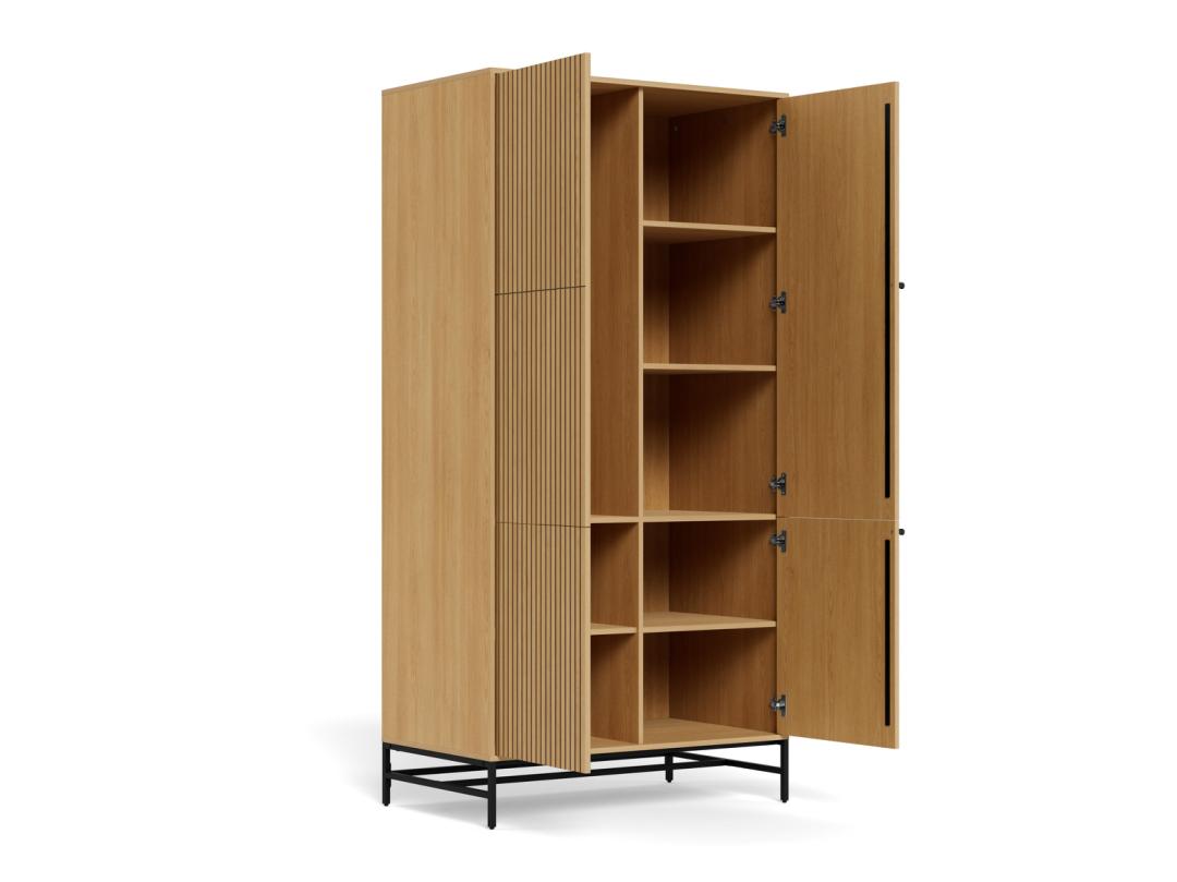 Kledingkast Jooris Naturel 99 cm - Afbeelding 8