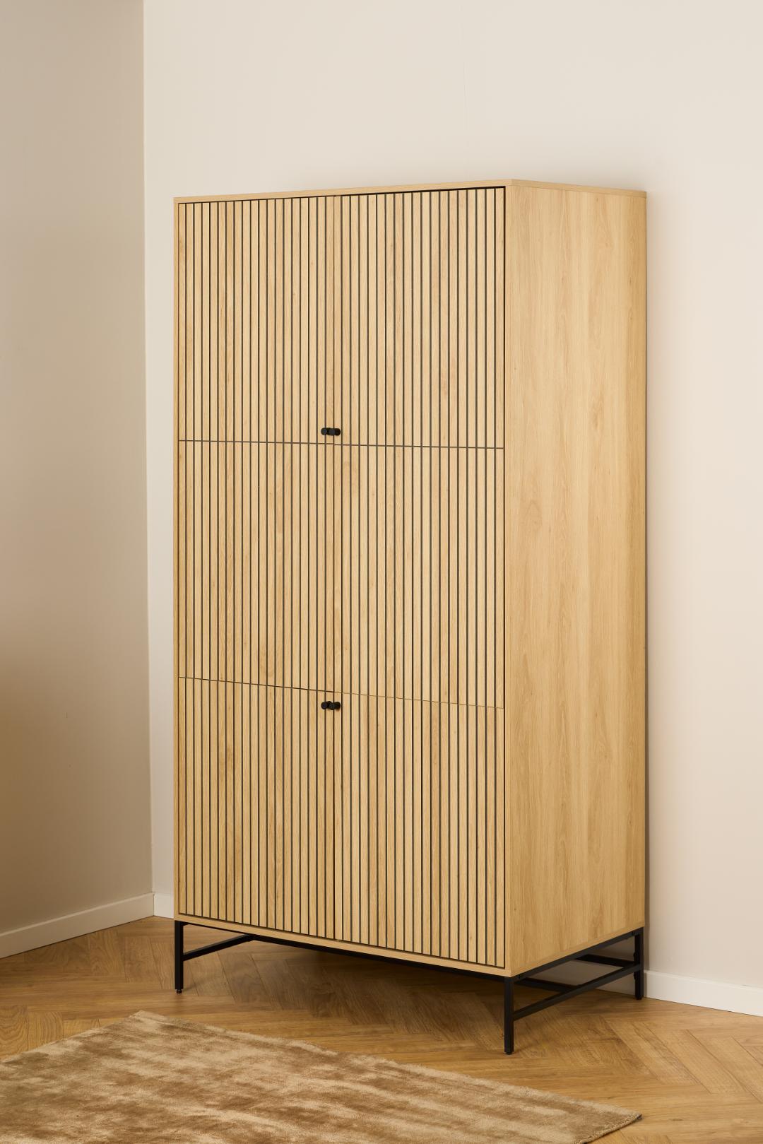 Kledingkast Jooris Naturel 99 cm - Afbeelding 10
