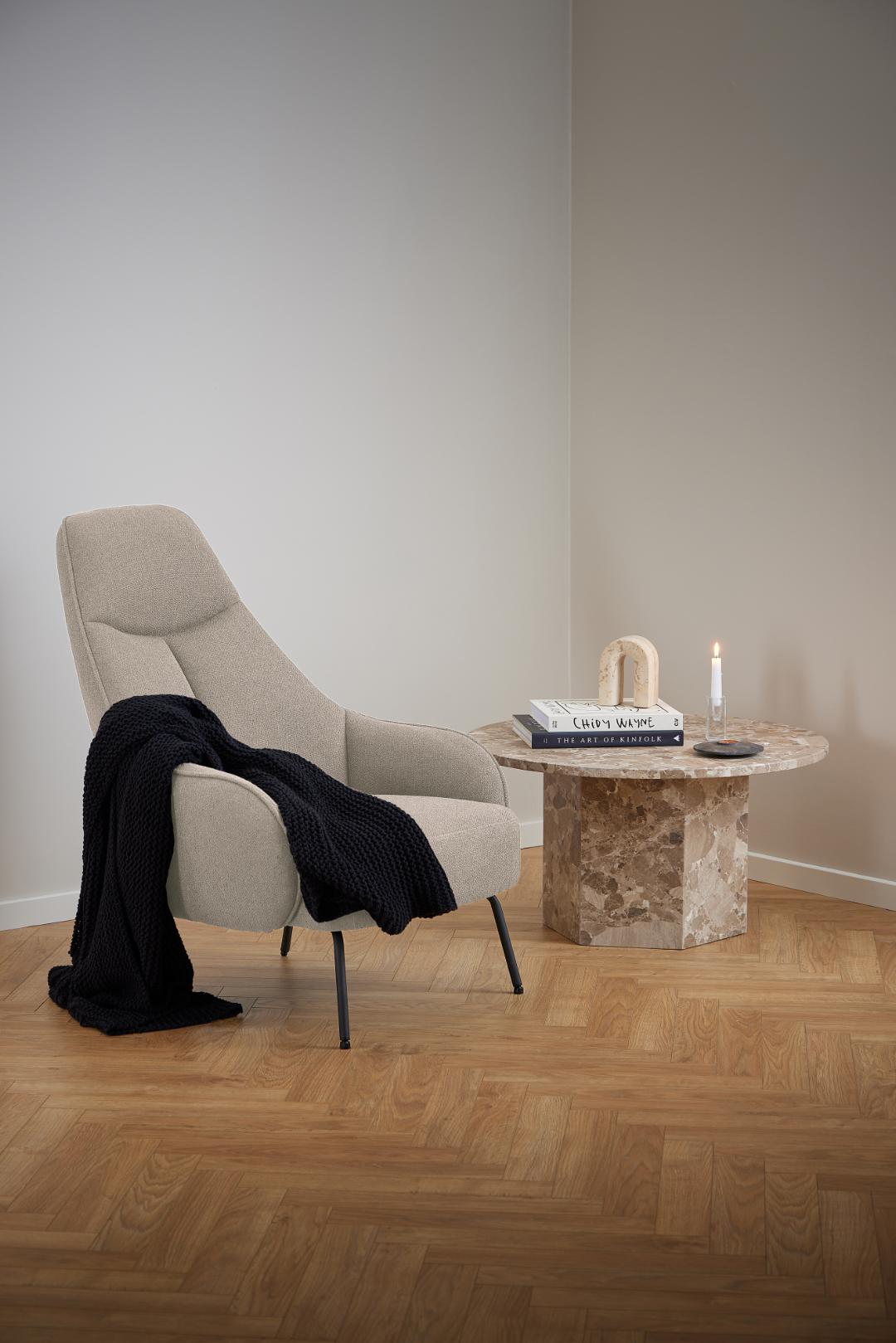 Salontafel Jelti Marmer Ø80 cm - Afbeelding 11