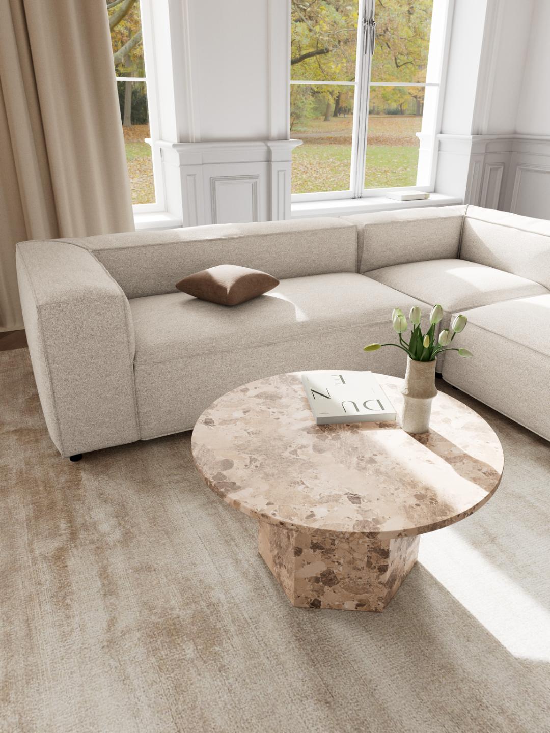 Salontafel Jelti Marmer Ø80 cm - Afbeelding 8