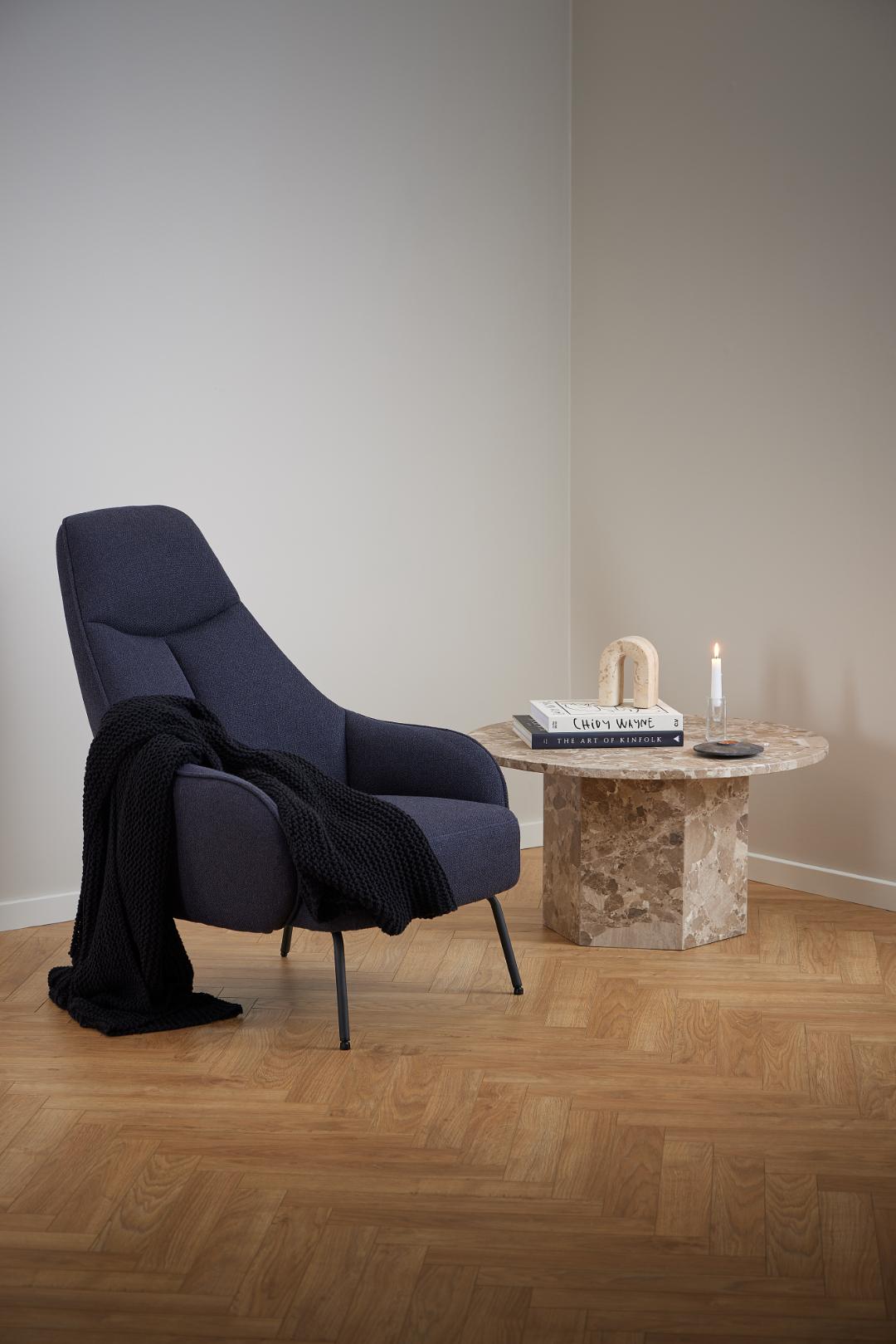 Salontafel Jelti Marmer Ø80 cm - Afbeelding 9
