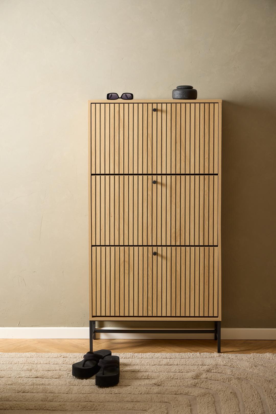 Schoenenkast Staakun Naturel 71,6 cm - Afbeelding 11