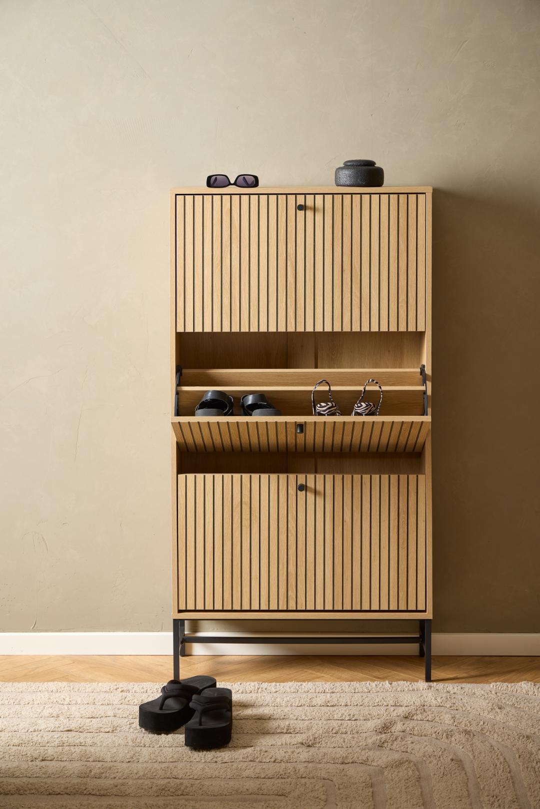 Schoenenkast Staakun Naturel 71,6 cm - Afbeelding 10