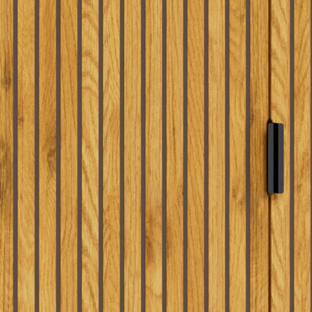 Vitrinekast Raandio Naturel 80 cm - Afbeelding 8