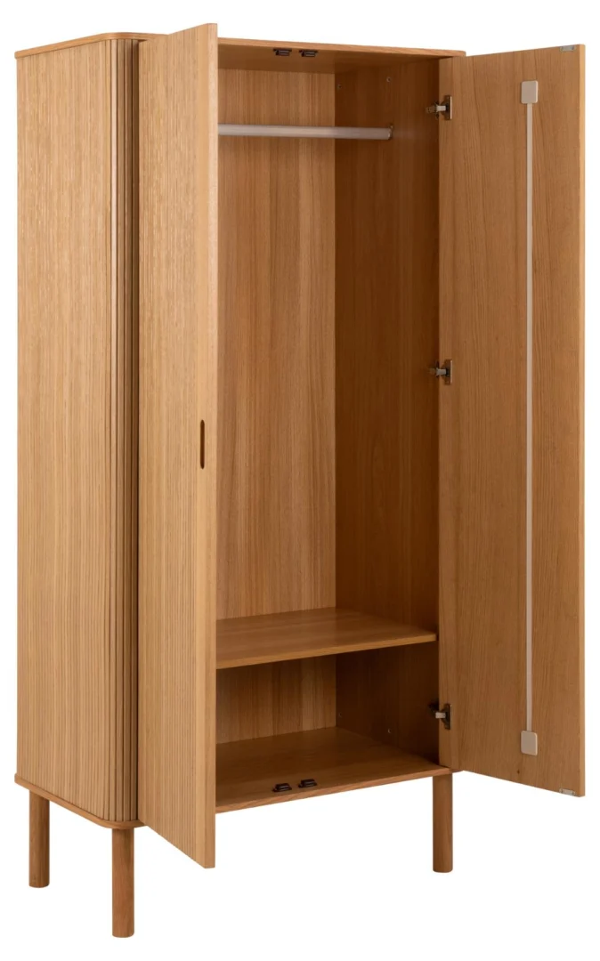 Kledingkast Skarmon Naturel 100 cm - Afbeelding 3