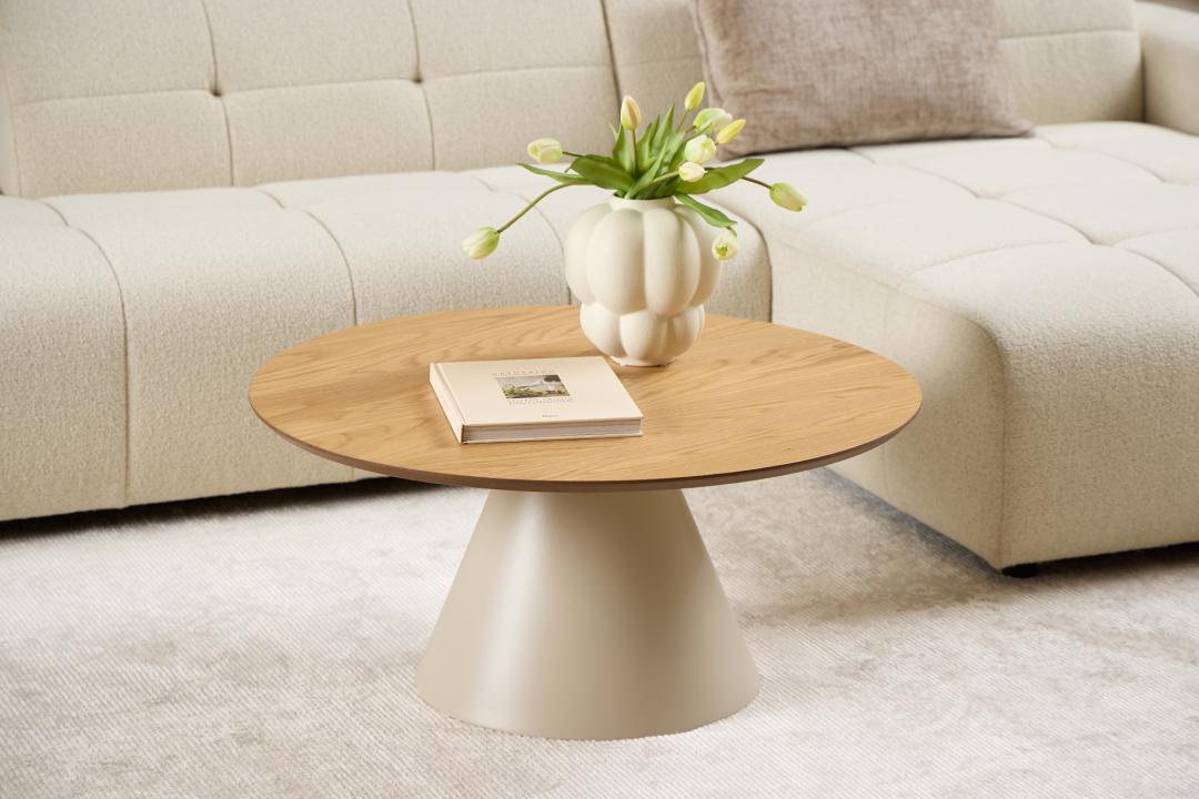 Salontafel Gaundira MDF Ø85 cm - Afbeelding 10