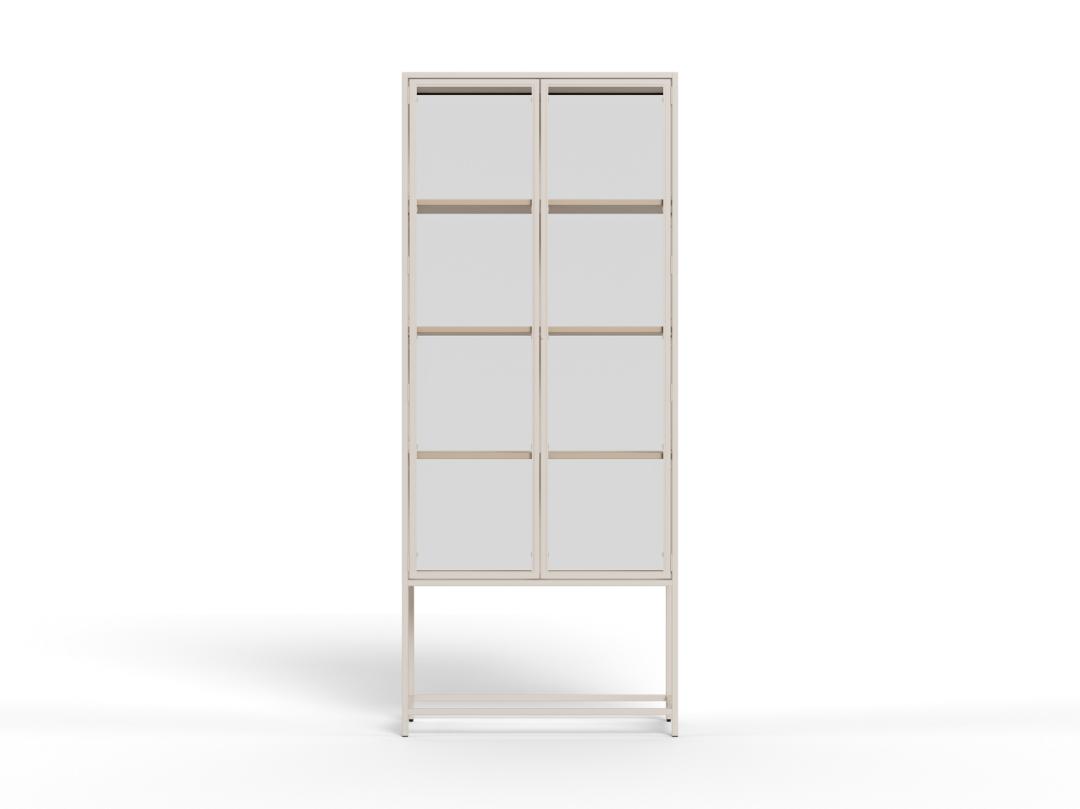 Vitrinekast Golvum Grijs 77 cm