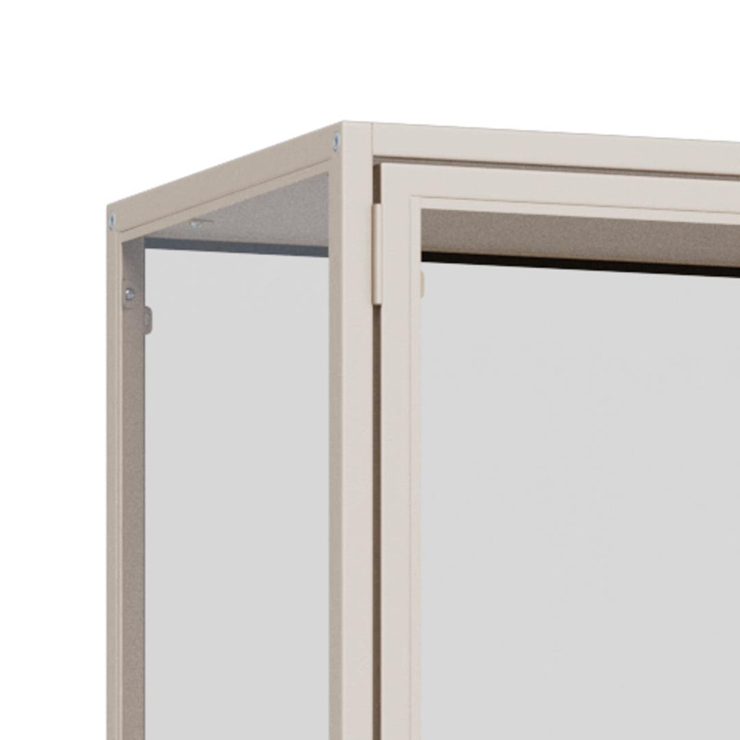 Vitrinekast Golvum Grijs 77 cm - Afbeelding 5