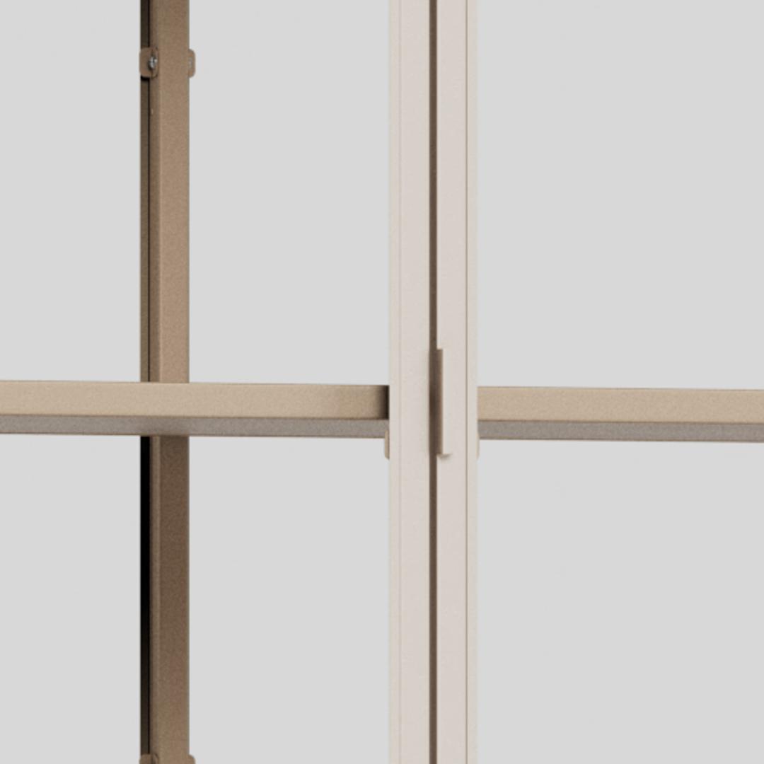 Vitrinekast Golvum Grijs 77 cm - Afbeelding 6