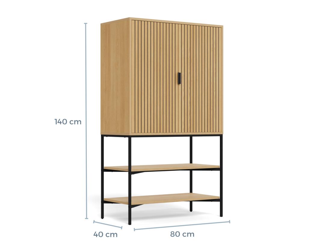 Kast Turmik Naturel 80 cm - Afbeelding 9