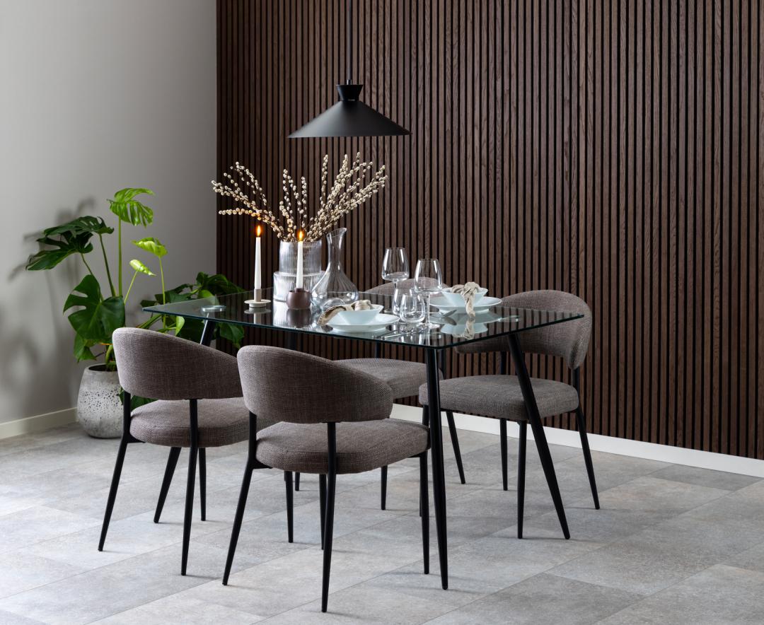 Eettafel Klonis Glas 140 cm - Afbeelding 2