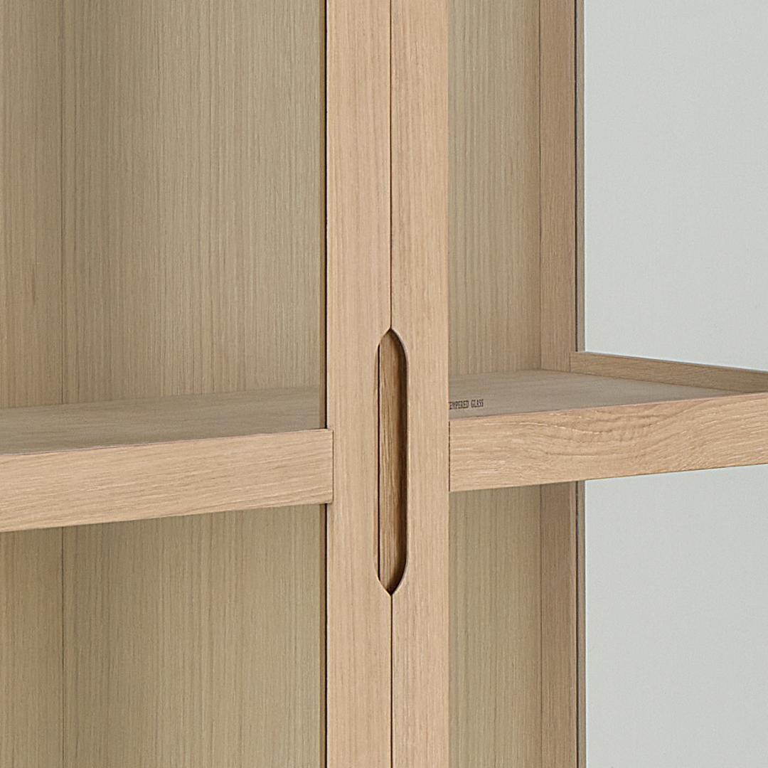 Vitrinekast Falik Wit 94 cm - Afbeelding 6