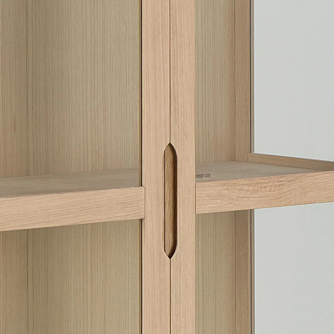 Vitrinekast Falik Wit 94 cm - Afbeelding 6