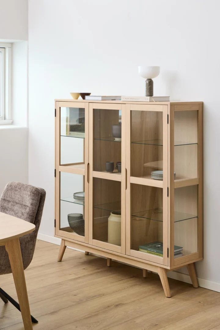 Vitrinekast Heinnea Wit 140 cm - Afbeelding 8