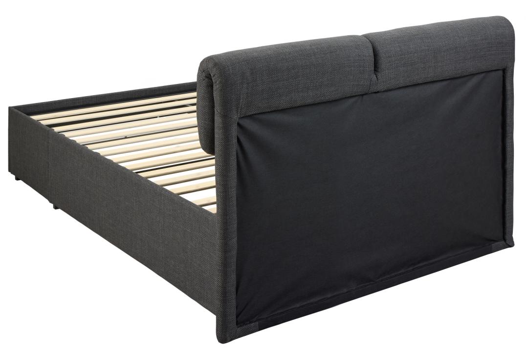 Bed Trissek Grijs 140x190 - Afbeelding 2