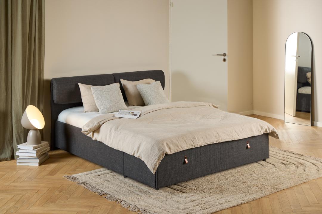 Bed Trissek Grijs 140x190 - Afbeelding 5