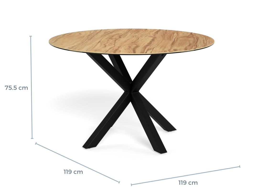 Eettafel Leekia Keramiek Ø119 cm - Afbeelding 8
