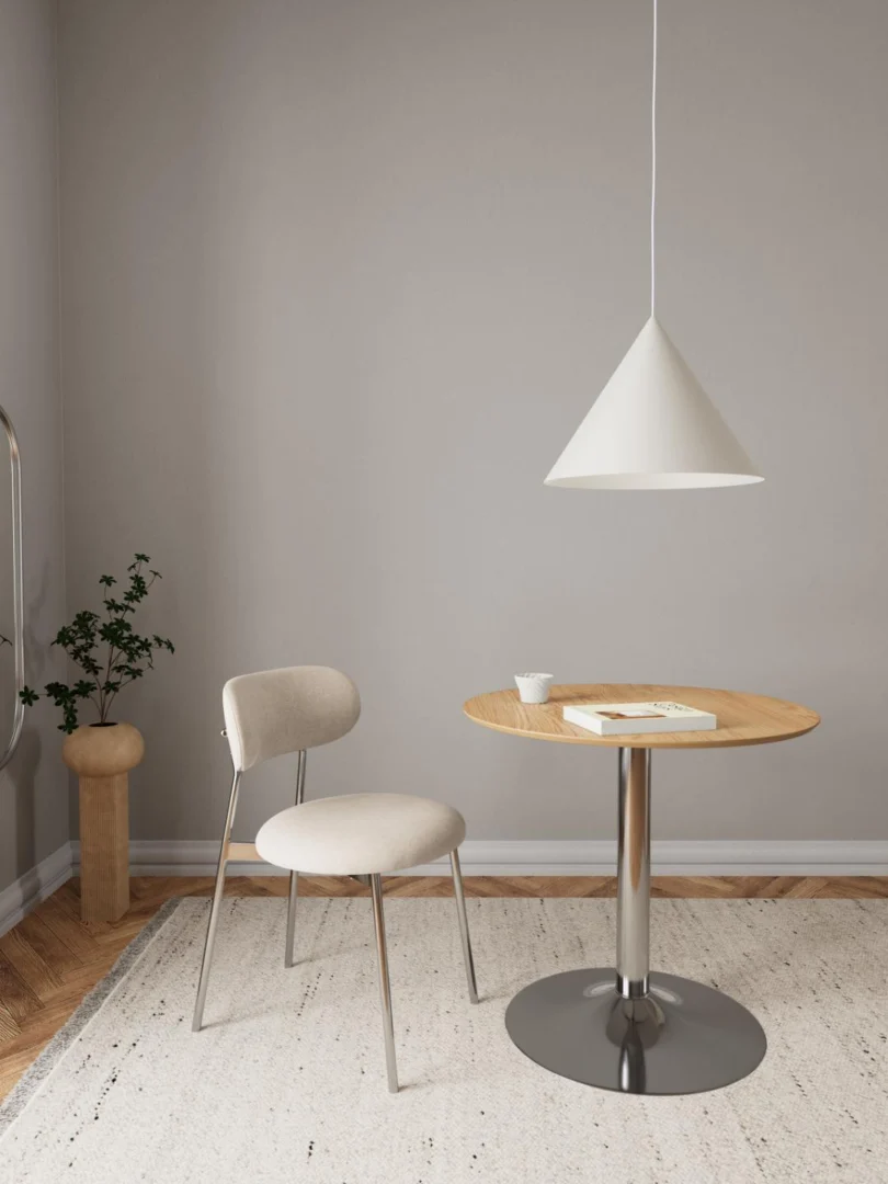 Cafétafel Klielly MDF Ø80 cm - Afbeelding 5