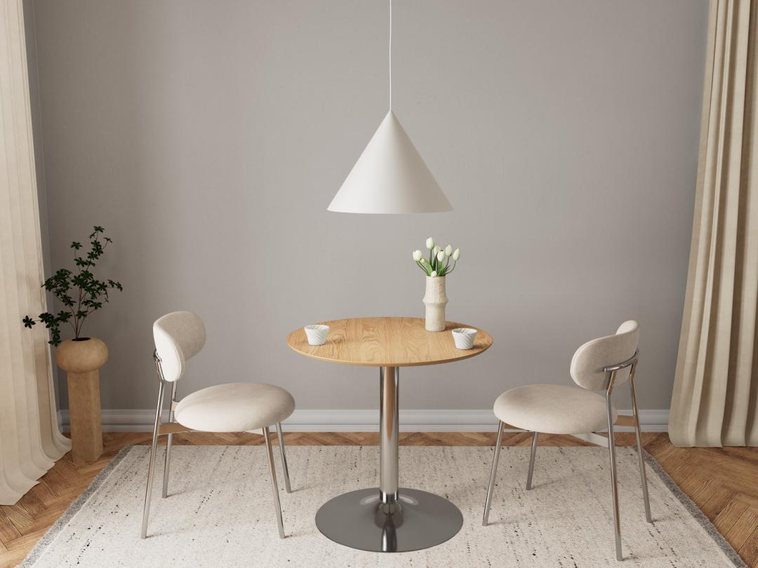 Cafétafel Klielly MDF Ø80 cm - Afbeelding 6