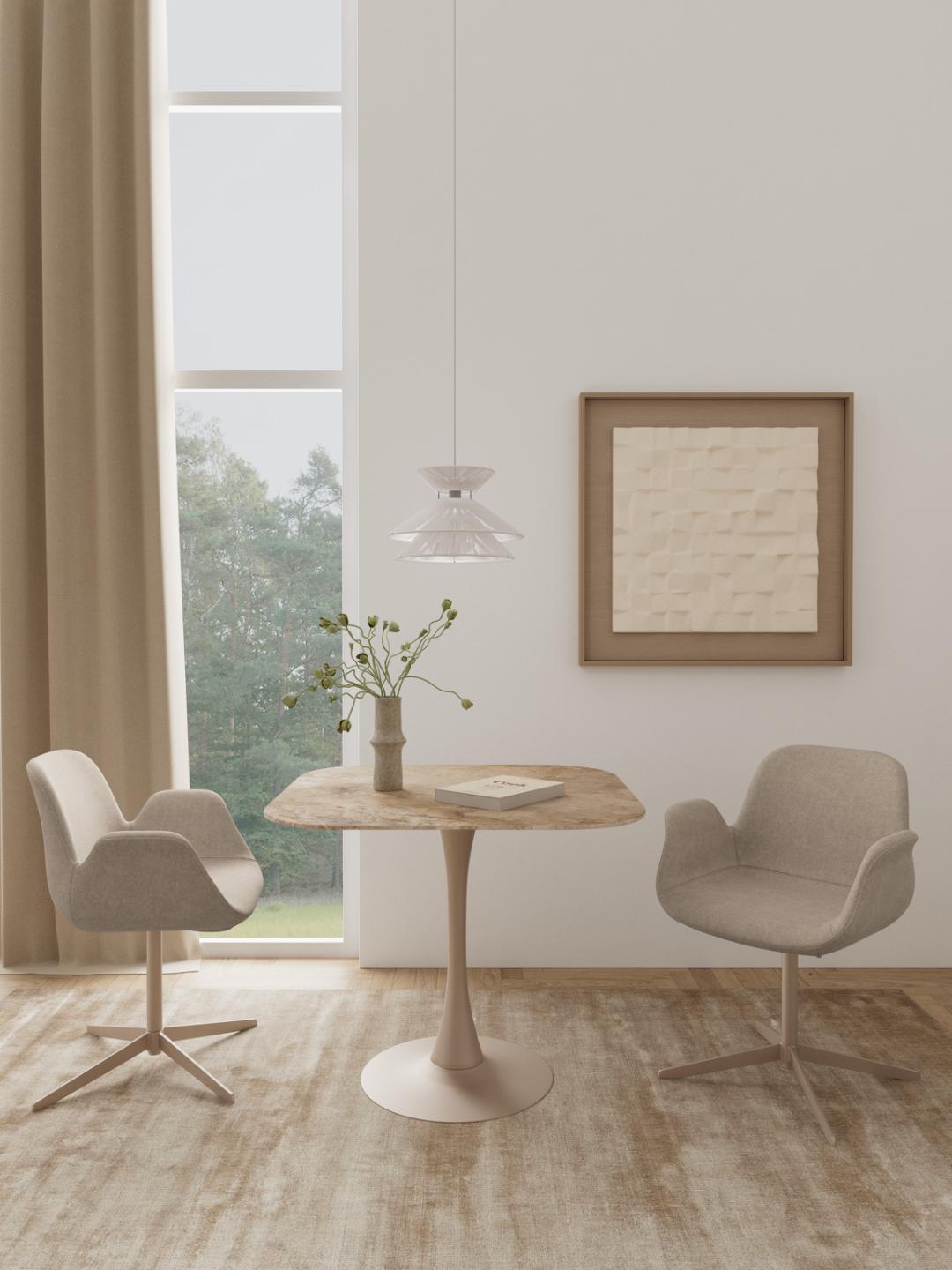 Eettafel Keernol Keramiek 90 cm - Afbeelding 8