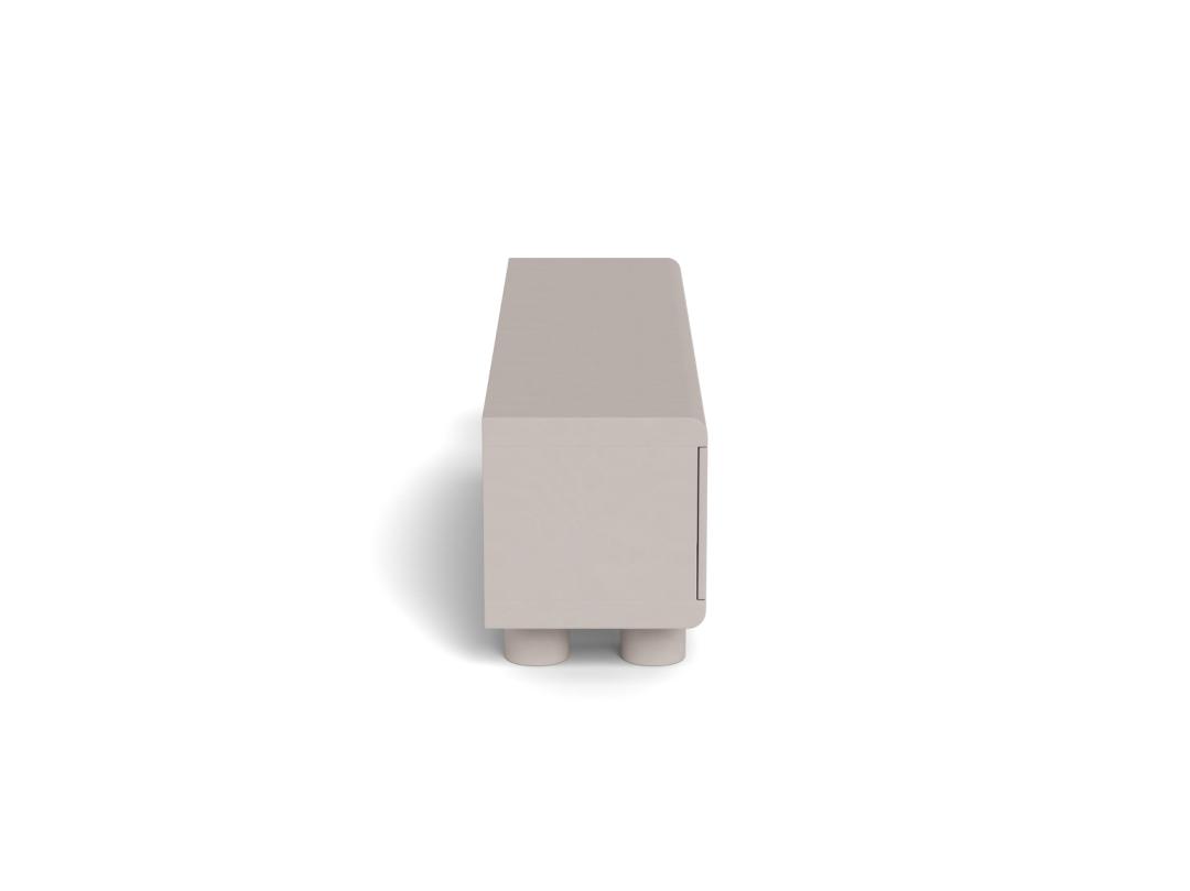 TV-meubel Haantonte Grijs 160 cm - Afbeelding 2