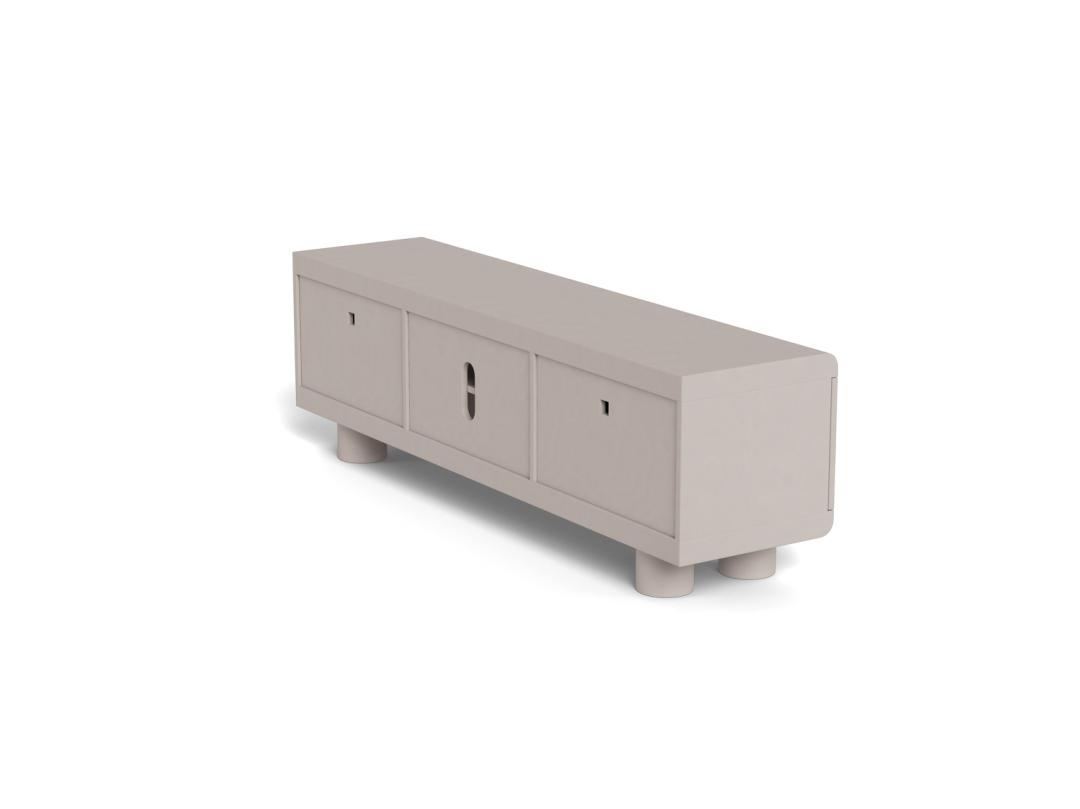 TV-meubel Haantonte Grijs 160 cm - Afbeelding 3