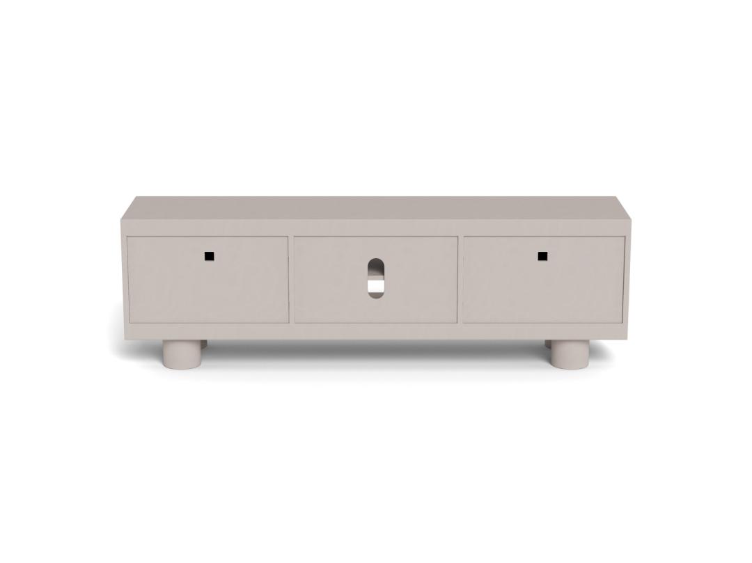 TV-meubel Haantonte Grijs 160 cm - Afbeelding 4