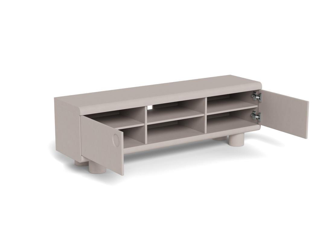 TV-meubel Haantonte Grijs 160 cm - Afbeelding 8
