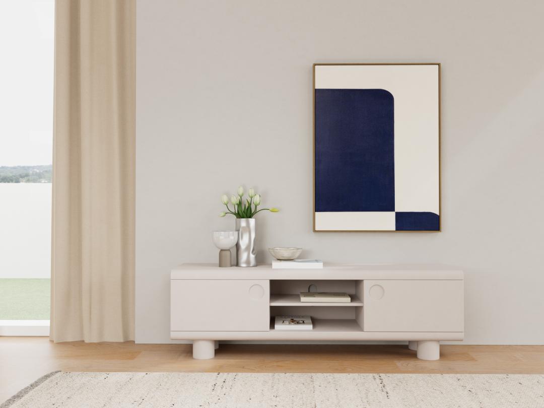 TV-meubel Haantonte Grijs 160 cm - Afbeelding 10