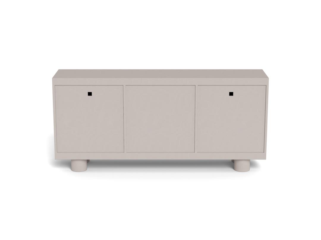 Dressoir Flaskoro Grijs 160 cm - Afbeelding 4
