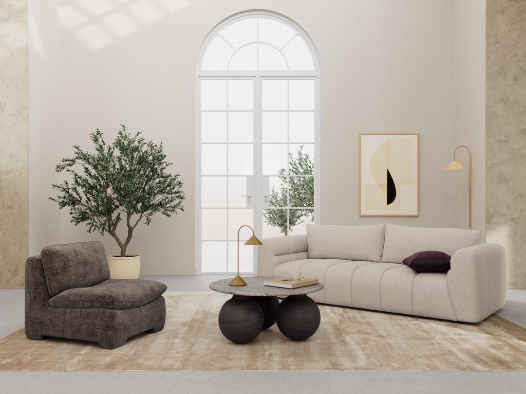 Salontafel Vondello Marmer Ø95 cm - Afbeelding 9