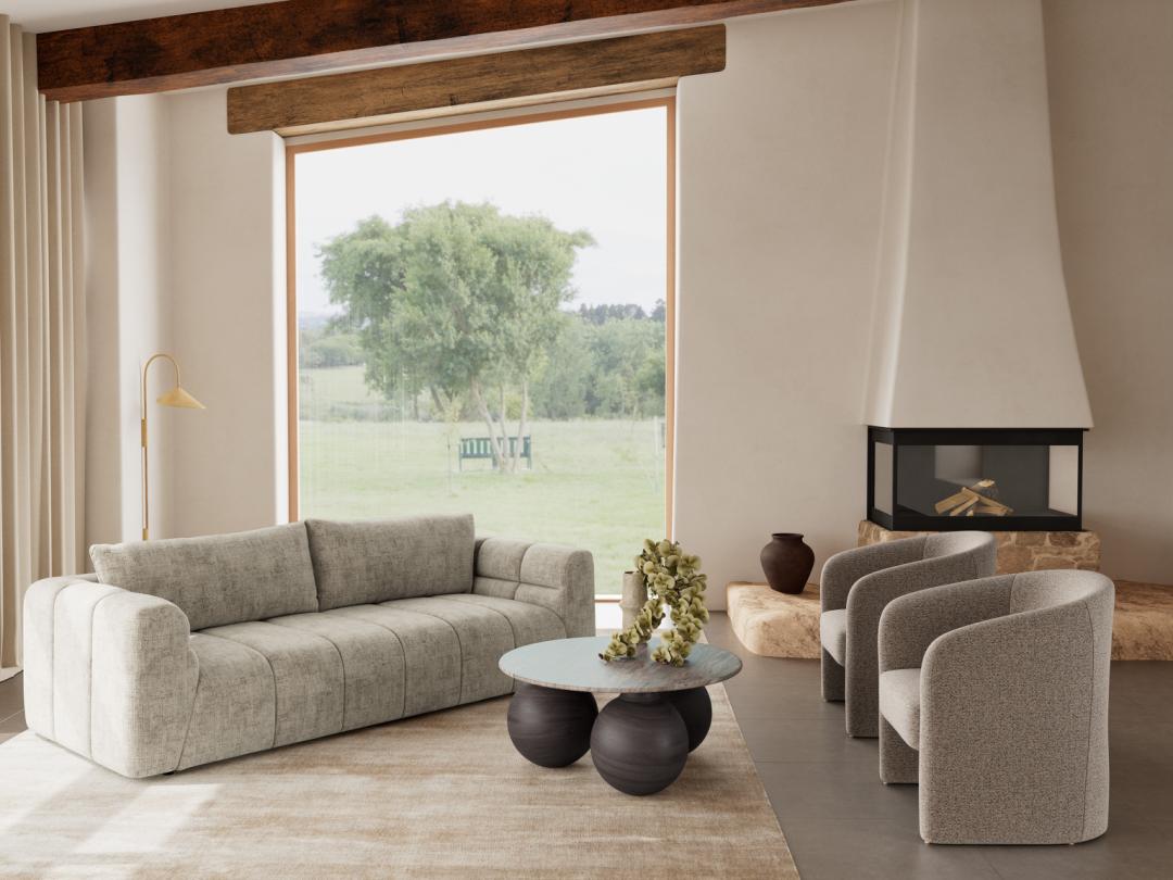 Salontafel Vondello Marmer Ø95 cm - Afbeelding 10