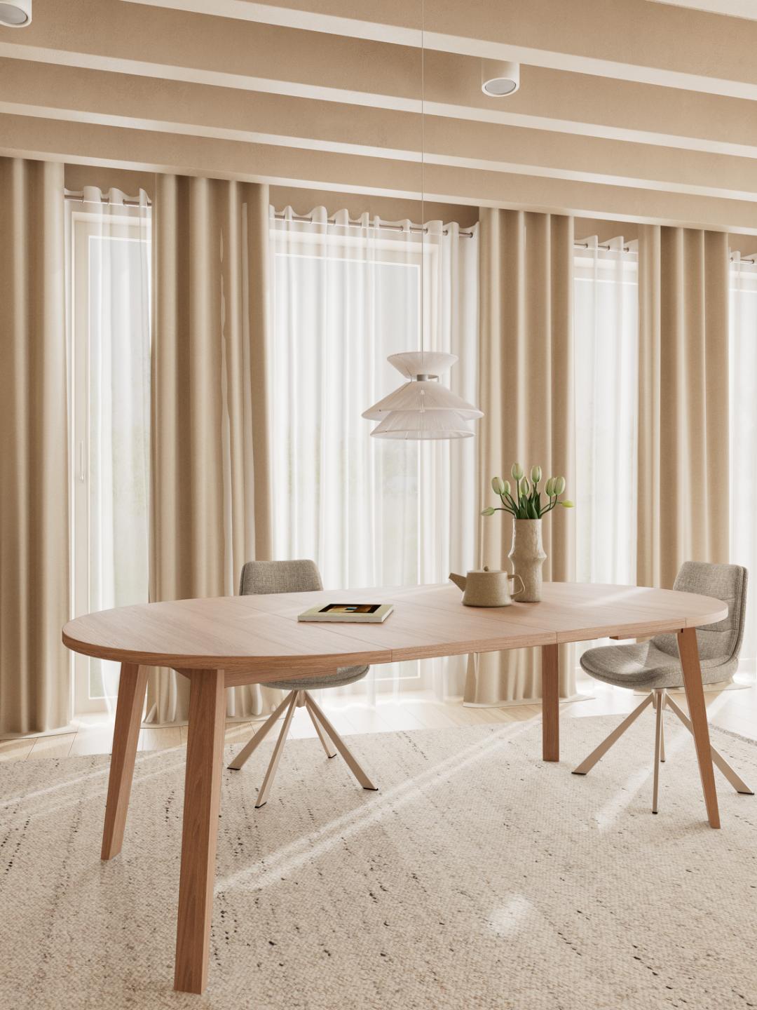 Eettafel Bevond Wit Ø120 cm - Afbeelding 10