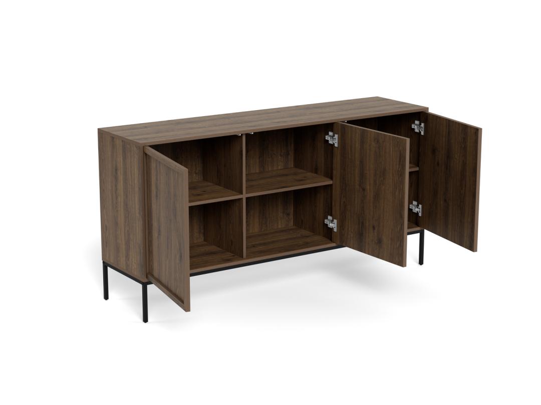 Dressoir Skaalia Rookgrijs 158 cm - Afbeelding 8