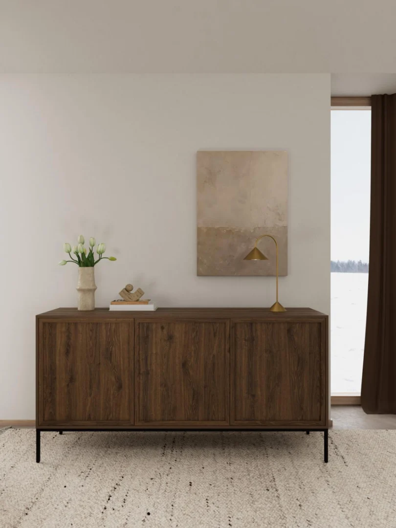 Dressoir Skaalia Rookgrijs 158 cm - Afbeelding 10