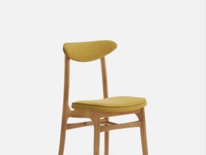 Stoel Beivane Velvet Mosterdgeel