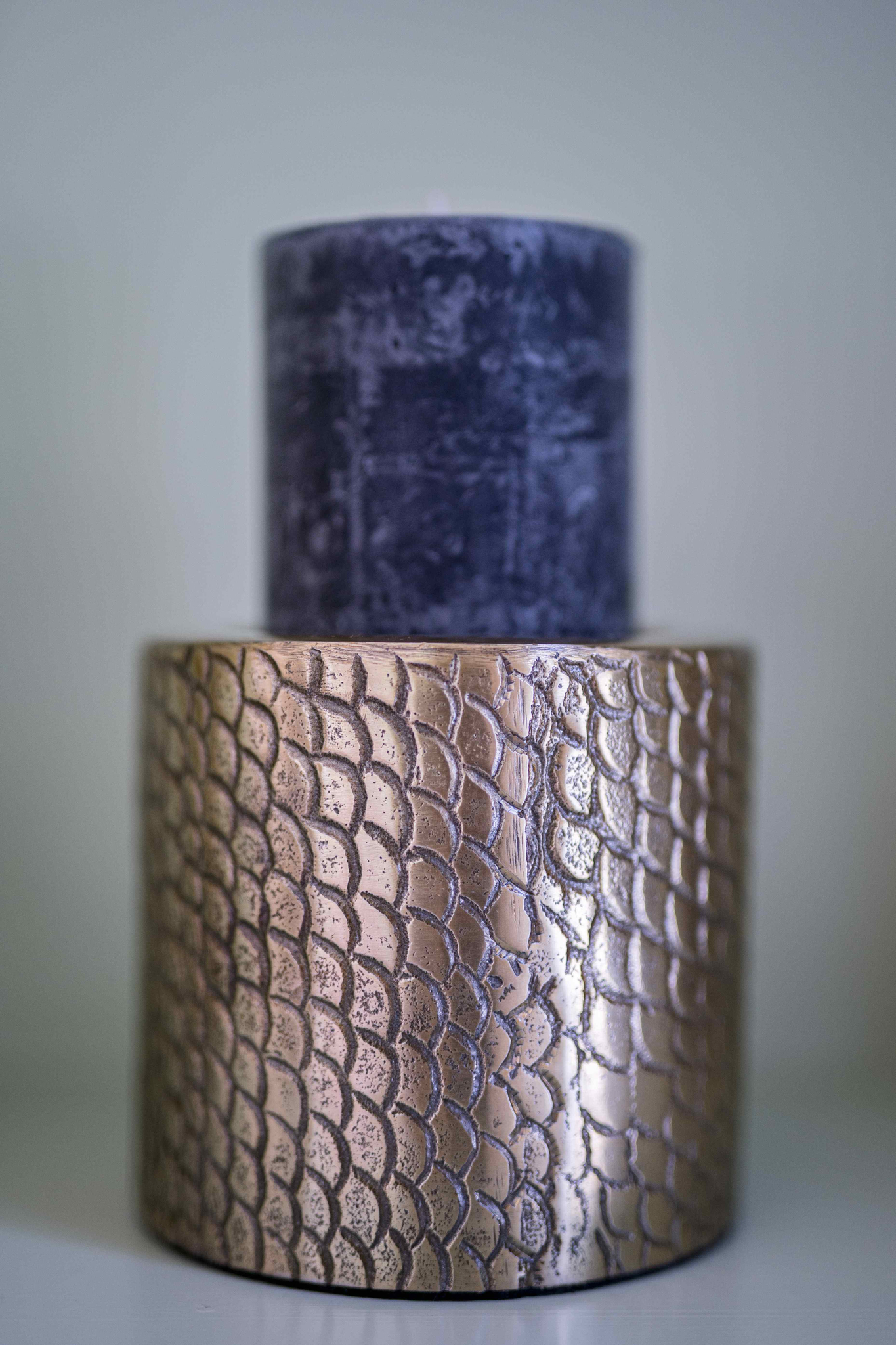Kandelaar Klansol Aluminium Messing - Afbeelding 2