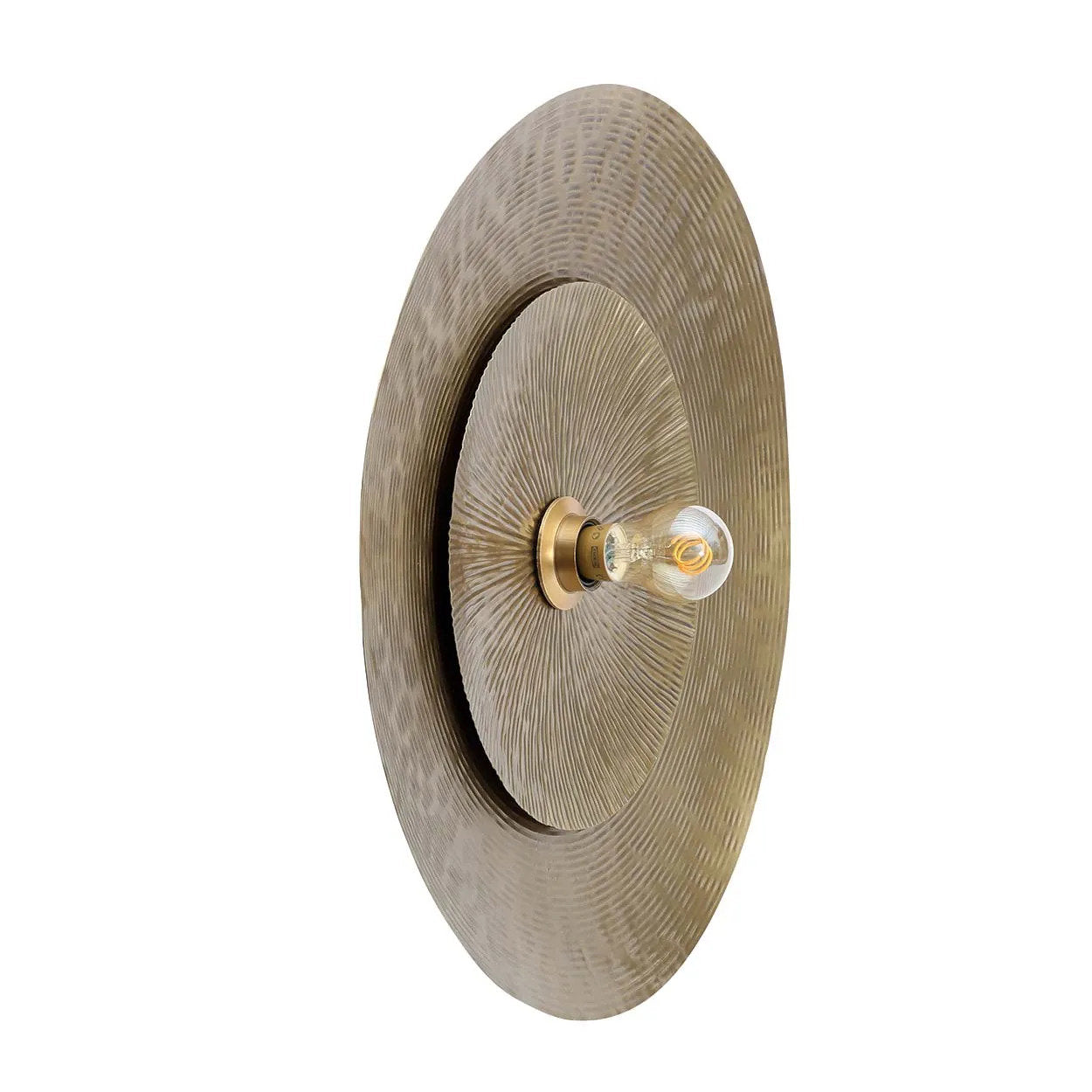 Wandlamp Tonnum Messing - Afbeelding 3