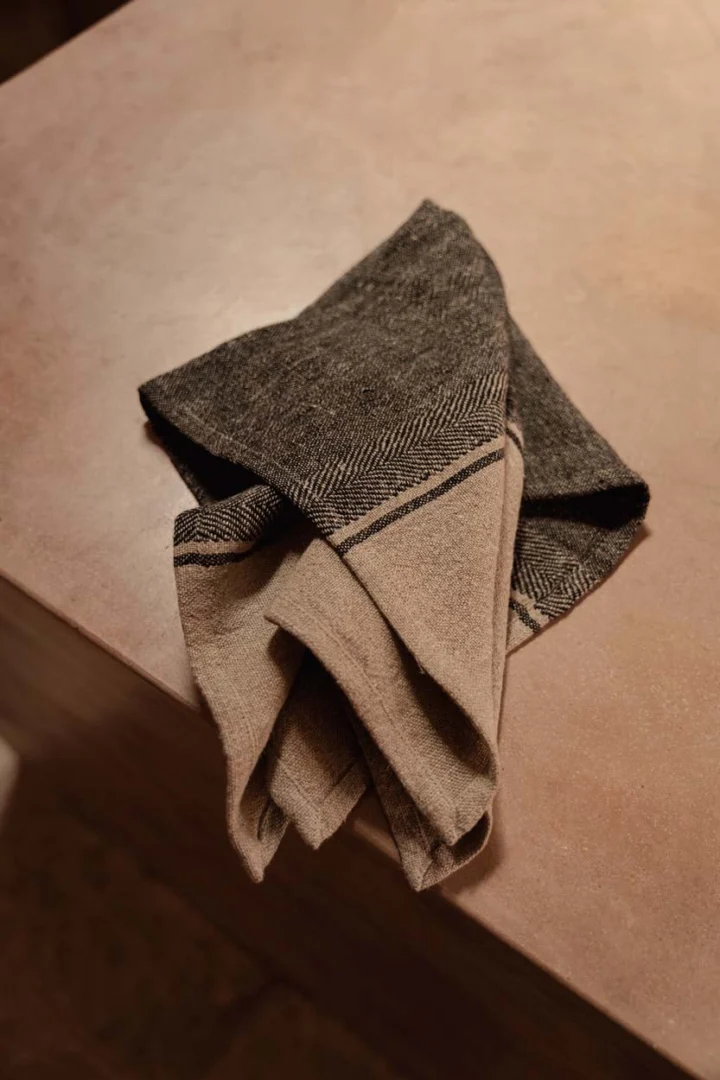 Handdoek Amalia Naturel 70x50 cm - Afbeelding 2