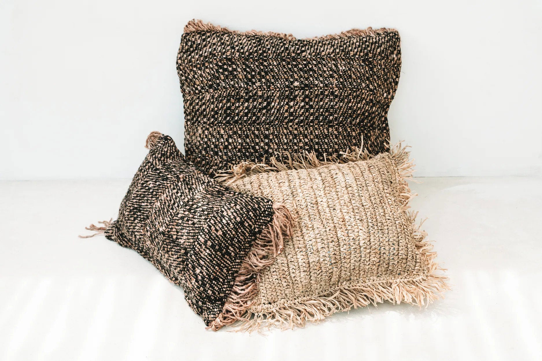Kussenhoes Fiskoro Zwart 50x30 cm - Afbeelding 3