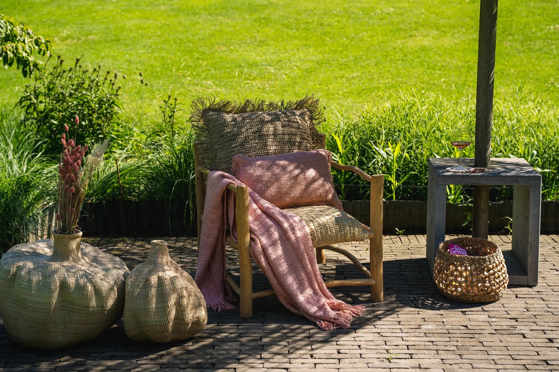 Kussenhoes Slessino Roze 30x50 cm - Afbeelding 6