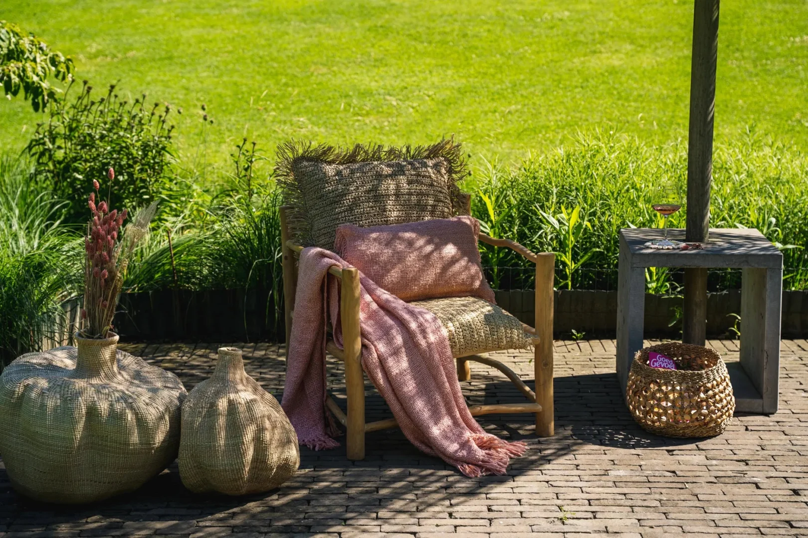 Kussenhoes Slessino Roze 30x50 cm - Afbeelding 6