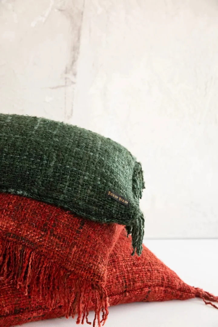 Kussenhoes Leinsello Rood 60x60 cm - Afbeelding 4
