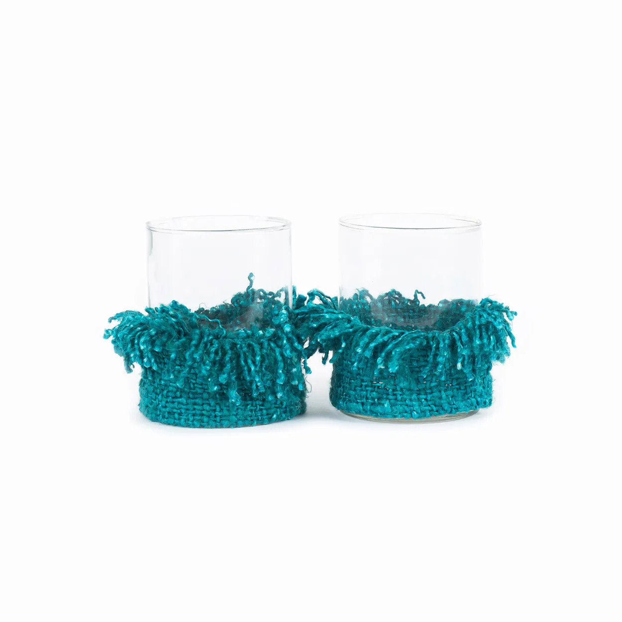 Kaarsenhouder Cooldesta Katoen Aqua - Afbeelding 3