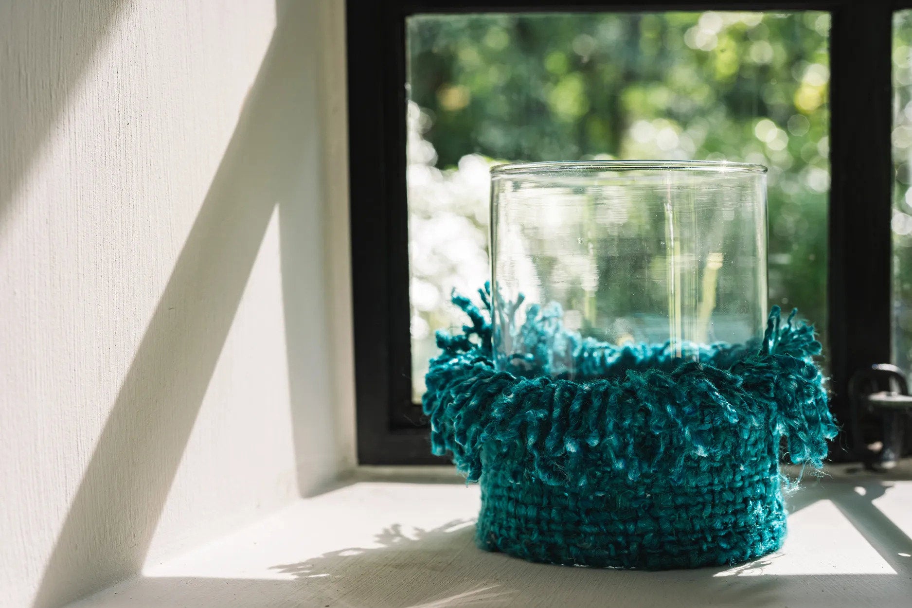Kandelaar Cunsio Katoen Aqua H15 cm - Afbeelding 2