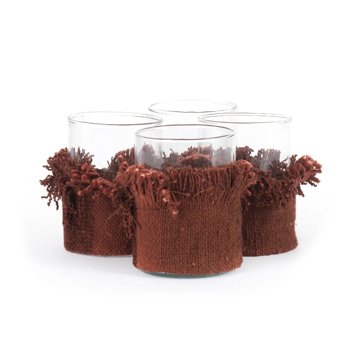 Kaarsenhouder Braukas Velvet Bordeaux - Afbeelding 3
