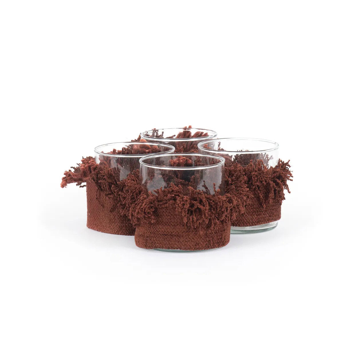 Kandelaar Zeernano Velvet Bordeaux H8 cm - Afbeelding 2