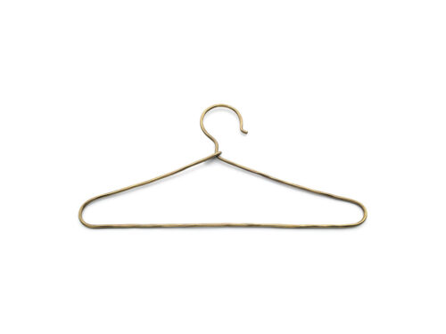 Kapstok Jierdura Goud van messing, slank design met afgeronde vorm en warme gouden afwerking