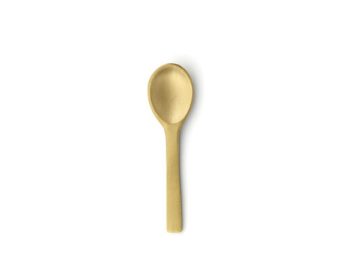 Servies Kaldon Goud handgemaakt messing zoutlepeltje met warme gouden afwerking